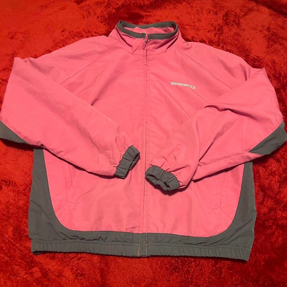 Large black and grey reebok jacket/coat